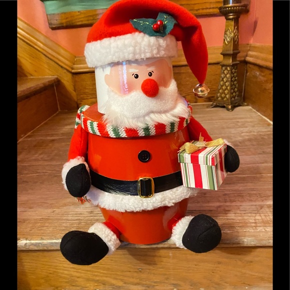 Harry & David 🎅🏼 Santa Clause 3 Tier Christmas Container Shelf Sitter Decor - Picture 2 of 7